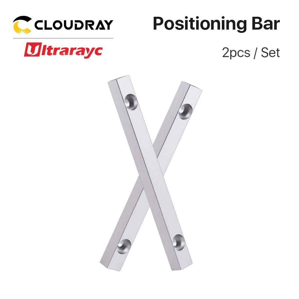 Ultrarayc 2pcs Fiber Marking Worktable Positioning Bar 125*12mm Dia.6mm for DIY Fiber & Co2 Marking Engraving Machine