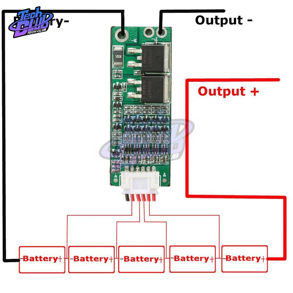 BMS 5S 15A 18V 21V 18650 Li-ion Lithium Battery Charger Protection Board Balancer Power Bank Charger for Drill