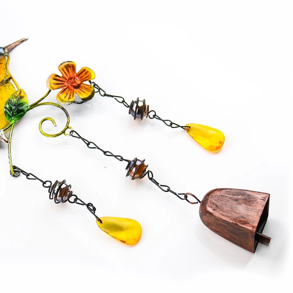 Windgong Buiten Windgongen Creatieve Aluminium Vlinder Harp Windgong Thuis Metalen Ornamenten Slaapkamer Balkon Houten Decoratie Wind Chimes Gedenkteken Windgong (Color : Brass, Size : 30 * 75cm