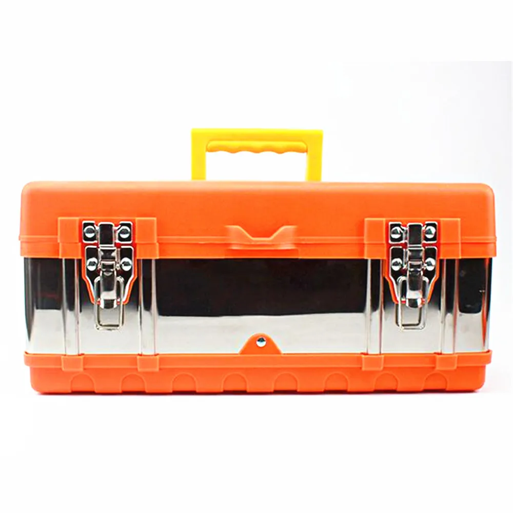 Stainless Steel Repair Toolbox Iron Large Thickened Small Multi-function Portable Car Home Storage Box