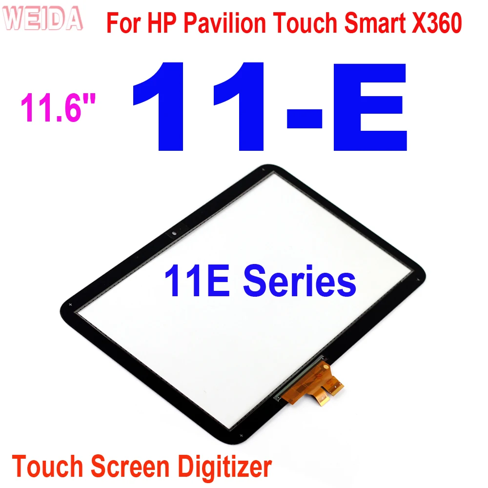 Pantalla táctil de 11,6 pulgadas para HP Pavilion Touch Smart X360 11E Series 11-E reemplazo del Panel de cristal del digitalizador de pantalla táctil