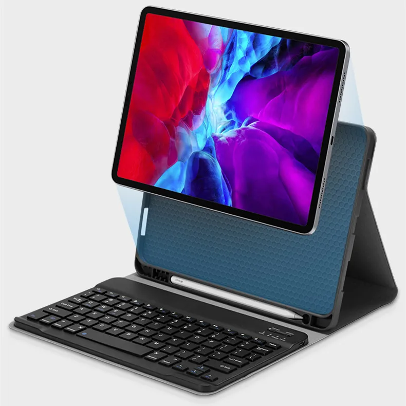 Soft Fabric Pencil Holder Cover Wireless Keyboard Funda for iPad Pro 12 9 2021 2020 2018 Case keyboard Slim Keyboard Mouse