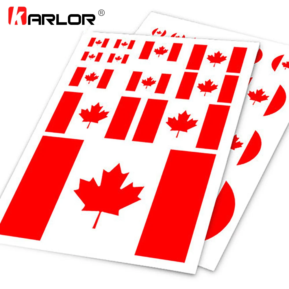 Canadian Flag Canada Maple Car Auto Motorcycle Logo Decal Set Sticker Scratch Off Cover Ipad Notebook Laptop Handy Car Styling