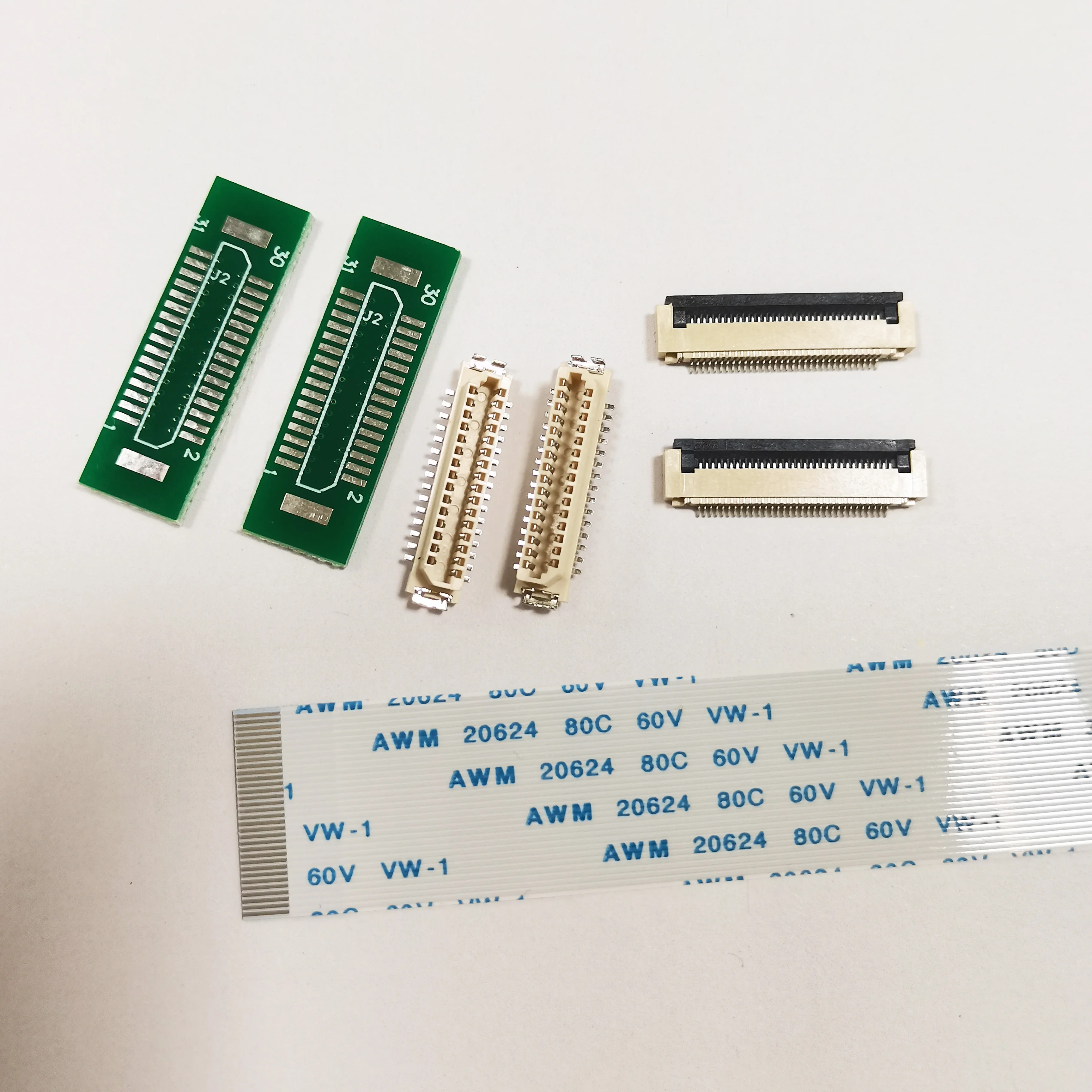 

DF9-31V-1S HRS Flat Flexible Ribbon Cable 31 Pin Female to Female 1mm Pitch LVDS FFC Cable for Electronics Market