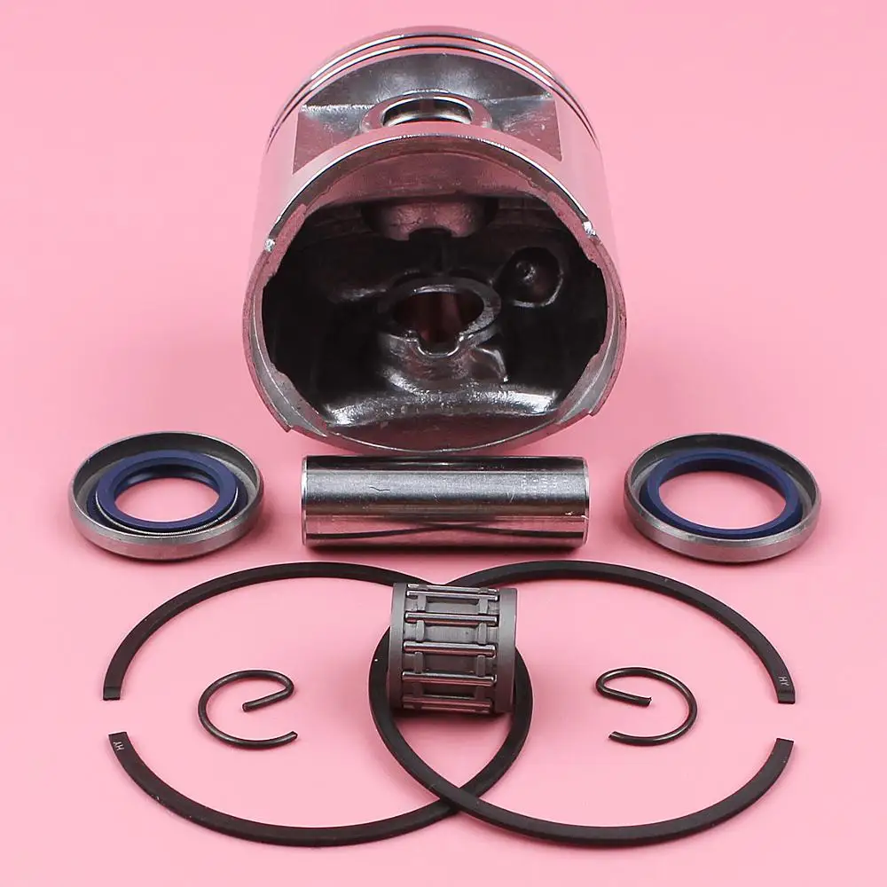 50mm Piston Ring Kit di Tenuta Olio Per Jonsered 2071 2171 CS2171 Motosega 503691271 w Cuscinetto Ad Aghi Spille Anello di Sicurezza