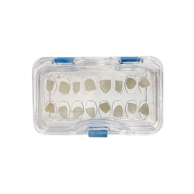 20pcs Dental All Ceramic Tooth Box Veneer Denture Storage Box Portable Arrangement Tooth Case