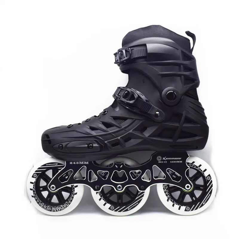 Professzionális inline skates Úthenger Korcsolyázás cipők 4*80 vag 3*110mm Ragozható Műlesiklás sebesség patines szabadon Korcsolyázás Versenyzés skates