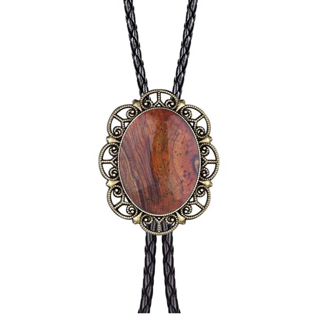 

Holt starry sky gem bolo tie leather cord necklace American western cowboy bolo tie men's and women's bow ties