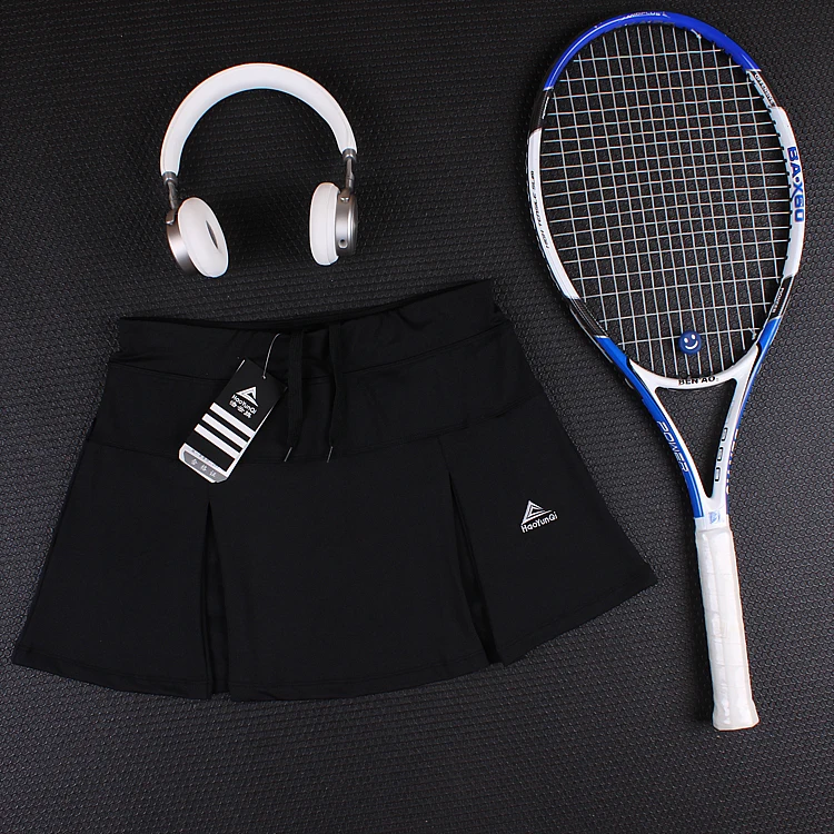 Women Tennis Skorts , Girl Tennis Skirt with shorts , Breathable Female Badminton Skirt With Pocket , Girls Sport Running Shorts