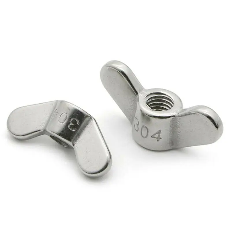 Butterfly Wing Nut M4 M5 M6 M8 M10 M12 M16 M20 Wing Nuts Butterfly Nut 304 Stainless Steel Hand Tighten Nuts Claw Nut