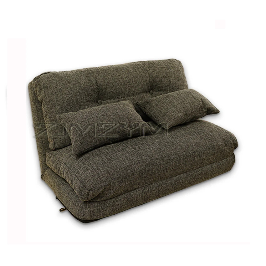 Creative tatami cotton linen fabric folding sofa fashion lazy sofa personality sofa bed