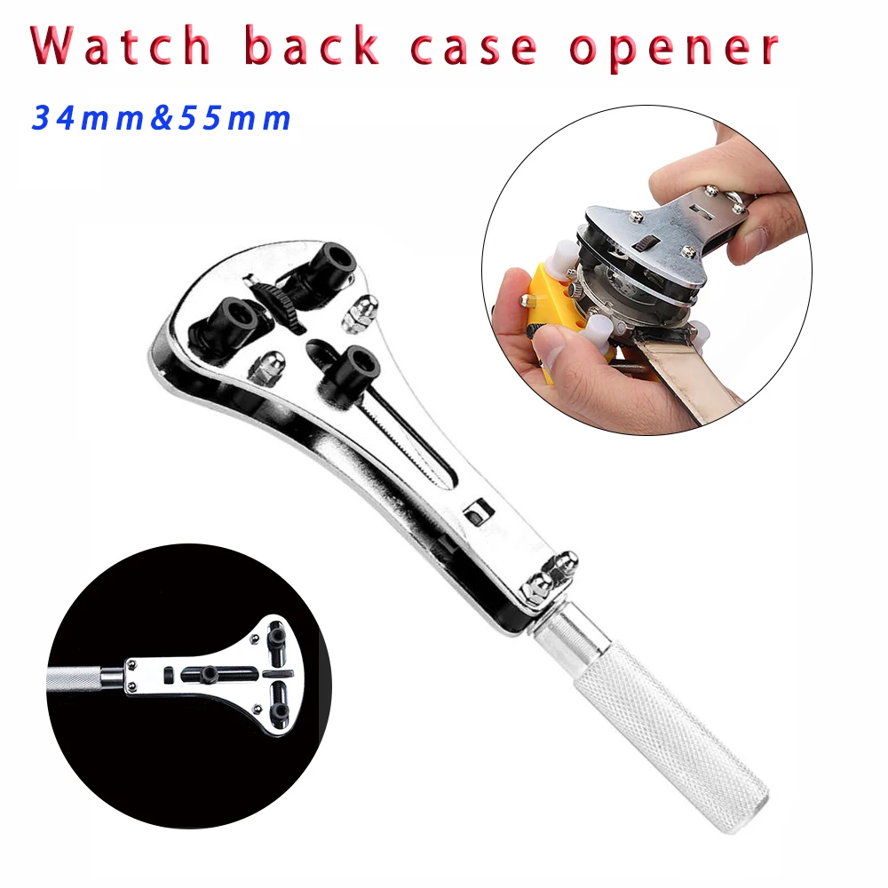 Watch Back Case Opener Adjustable Screw Back Remover Waterproof Wrench Repair Tool