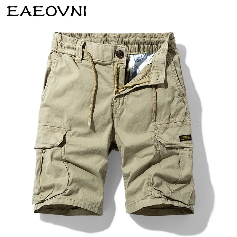 

EAEOVNI Cargo Shorts Men Camouflage Summer Hot Sale Cotton Casual Men Short Pants Clothing Comfortable Camo Men Cargo Shorts