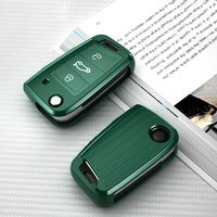 For Volkswagen VW Polo Golf 7 MK7 Tiguan passat For Skoda Octavia Kodiaq Karoq For Seat Ateca Leon Car Key Case Cover Shell bag
