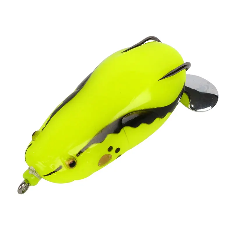 28g 85mm Japan Mould Big Rubber Frog Fishing Lures With balance weight Spoon Snakehead Lure Floating Artificial Bait pe