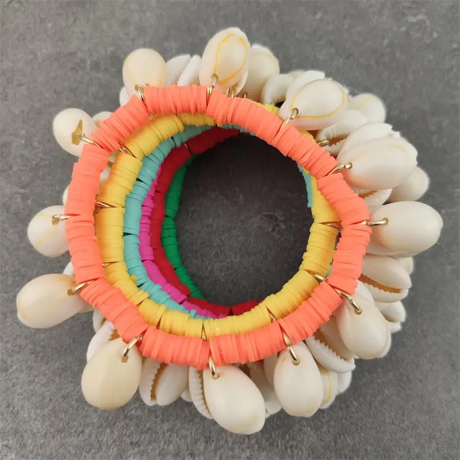 Boho Conch Shell Elastic Bracelet For Women Sea Style Beach Bracelets Bangles Summer Holiday Gift Femme Fine Bracelet Jewelry