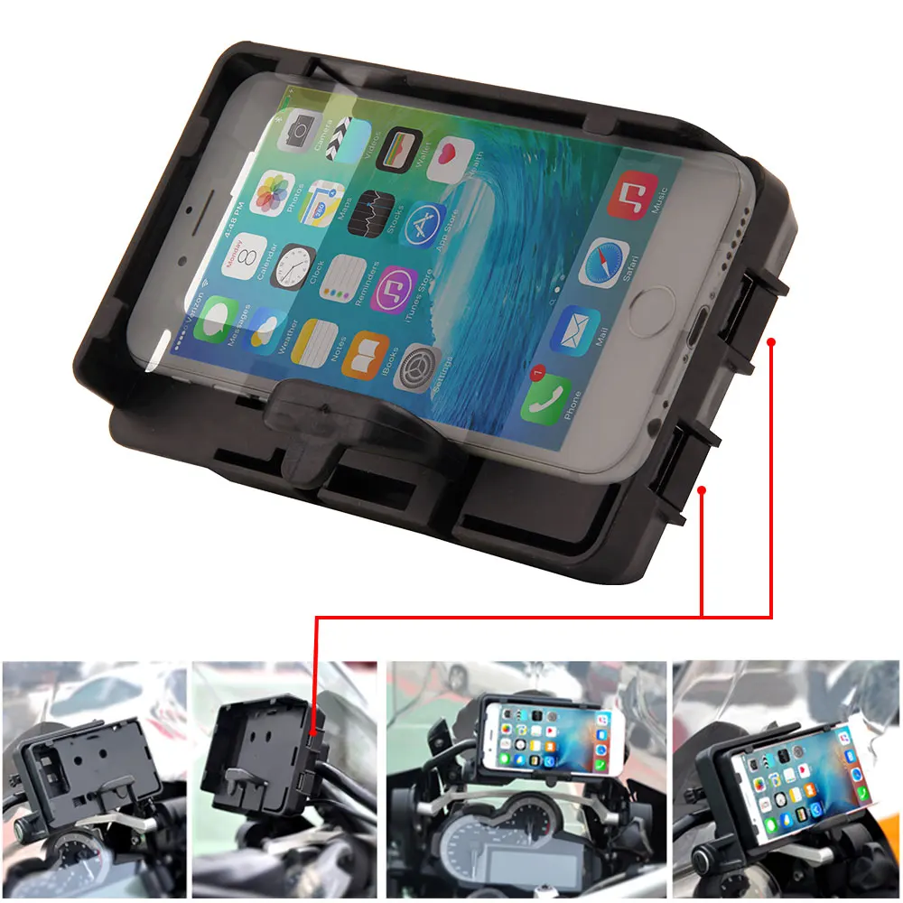 

Mobile Phone USB Navigation Bracket Motorcycle USB Charging Mount For R1200GS F800GS ADV F700GS R1250GS CRF 1000L F850GS F750GS