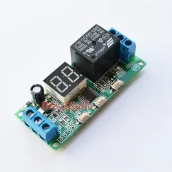 DC 5V/ 12V/ 24V Digital Trigger Multifunction Relay PLC Cycle Turn ON/OFF Timer Module Delay Time Switch LED Display