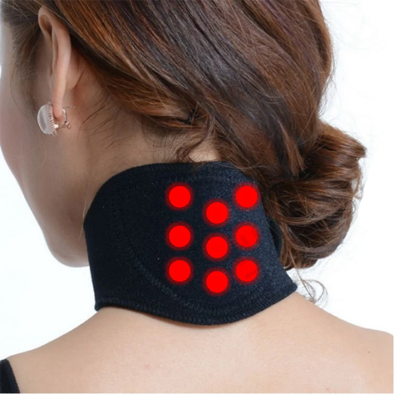 

Neck Massager Magnetic Therapy Tourmaline Self-heating Brace Support Pain Reliever Health Care Men Women