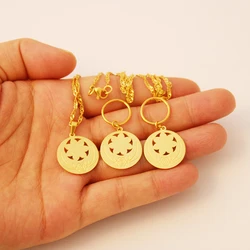 Necklaces Earrings Jewellery sets Gold Color Kiribati Hawaii Pohnpei Guam Style Jewelry