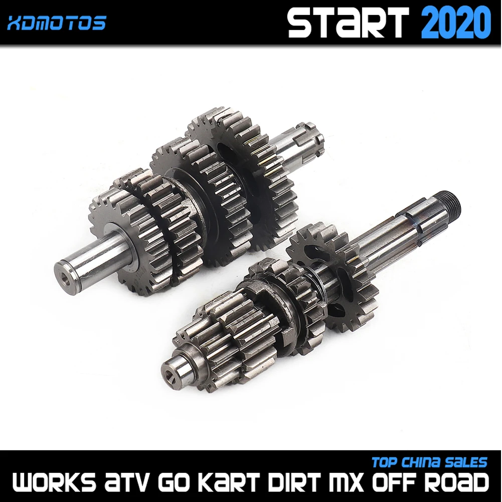 

150cc 155cc Transmission Gear Box Main Counter Shaft Kit For ZongShen ZS 1P60YMJ W150 155Z Engine Dirt Pit Bike BSE KAYO SSR