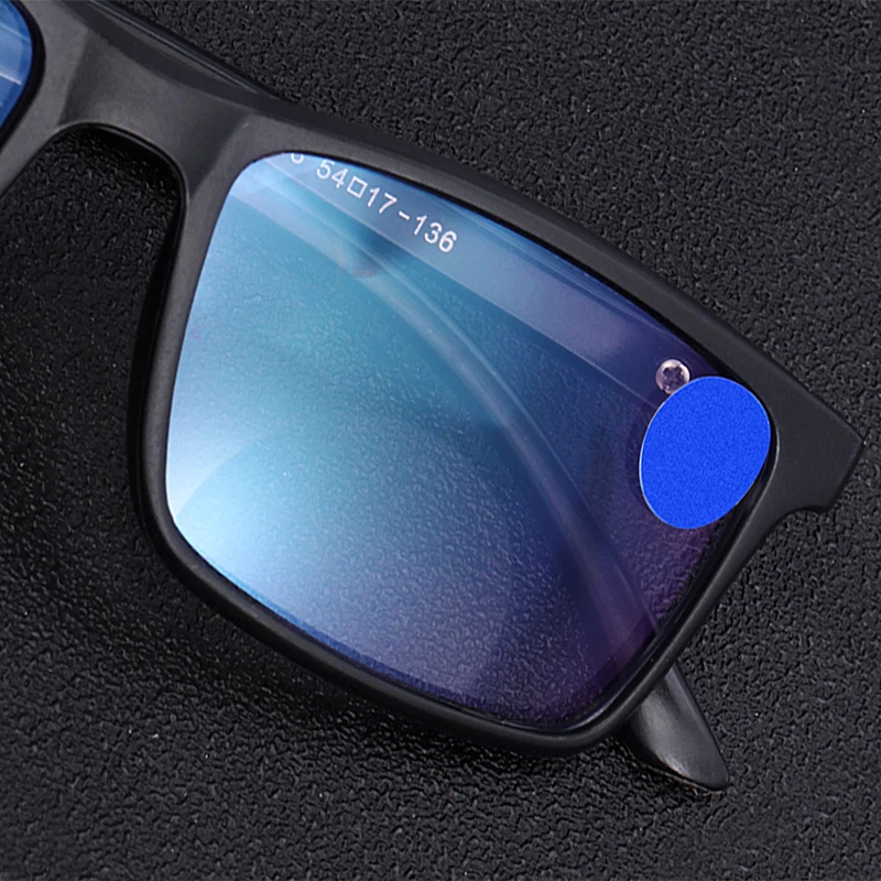 

Men Women Bifocal Reading Glasses Anti Blue Light Presbyopic Glasses Far Near Magnifying TR90 Titanium Full Frame Black