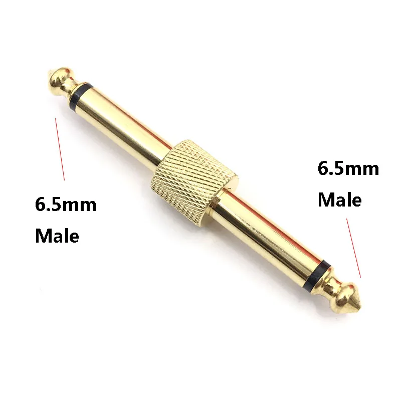 1pcs 6.5mm male to 6.5mm male Audio Stereo Jack 3.5 Female To Female Audio Jack Connector Adapter Converter for Speaker