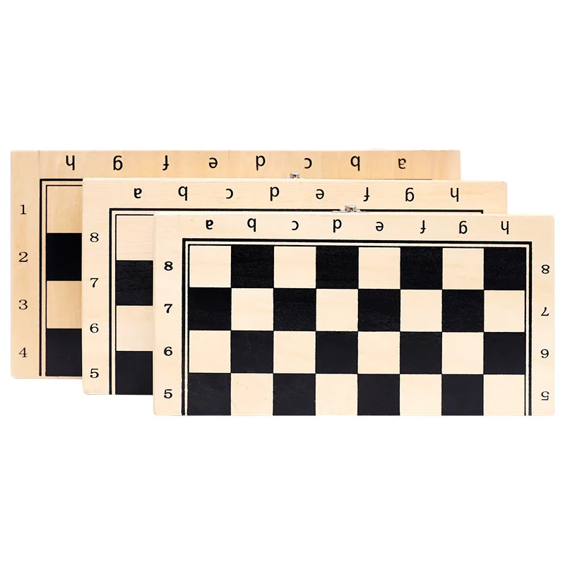 New Magnetic Chess Game Solid Wood Folding High Quality Chess Board Games Panel Wooden Printing  Profesional Entertainment