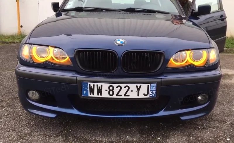 for BMW 3 series E46 316i 318i 320d 323i 328i 330i 325xi 330d 1998-2005 Excellent LED Cotton Angel Eyes rings daytime light