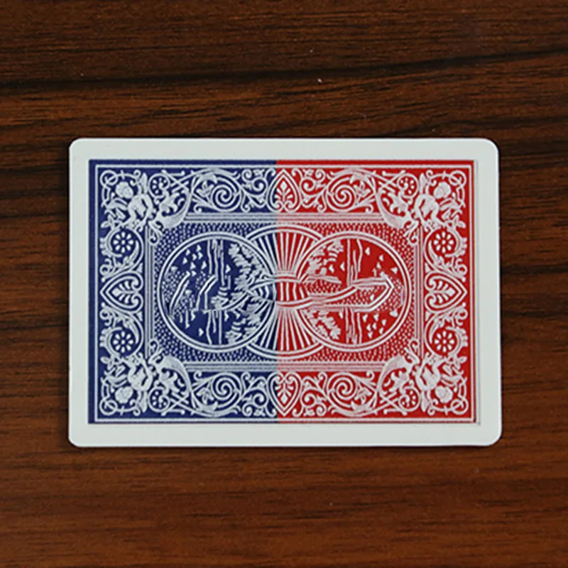 Trucos de magia de colores reales, cartas azules a Rojas, cambio de Color en la parte trasera, baraja de cerca, mago mágico, ilusiones, accesorios