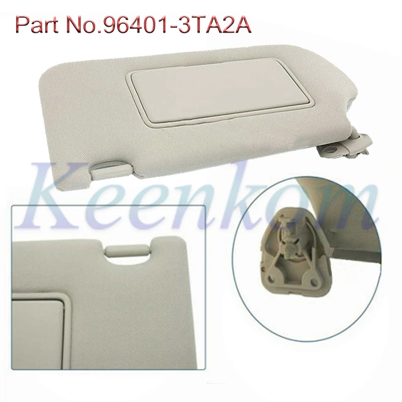 

96401-3TA2A 964013TA2A Driver Left Sun Visor with Lamp and Mirror For Nissan Altima 2013 2014 2015 2016