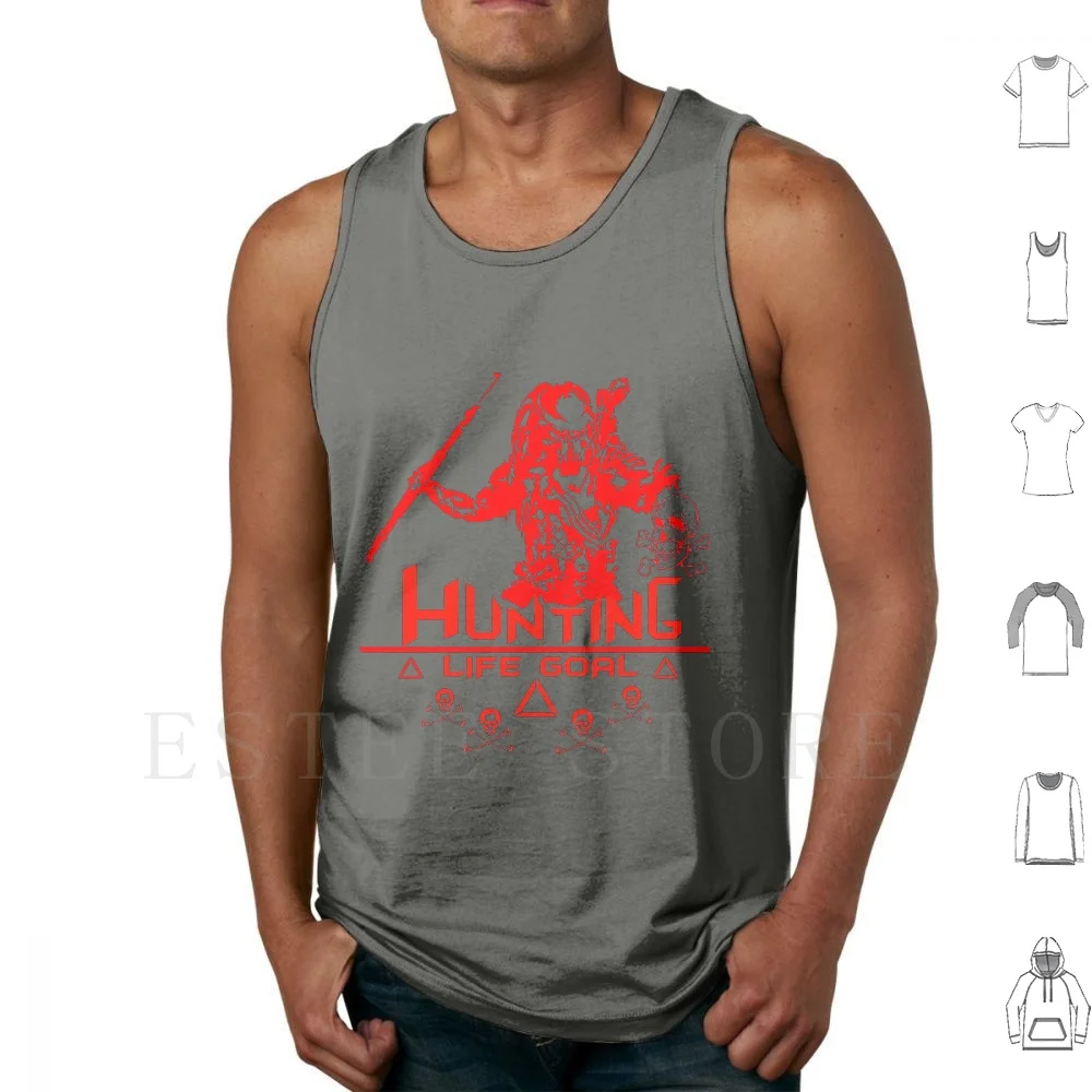 Camisetas sin mangas Hunting Life Goal, Chalecos de caza, Hunter, Hunting Life Goal, Comancha, Goal Sculls, Ufo Travel Club, Unter Club, Hunting