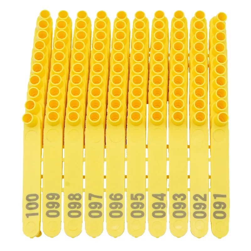 Livestock Goat Ear Tag Marker Applicator with Number 001-100 Ear Tags For Sheep Identification Kit Animals Management