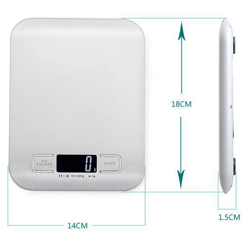 Weighing Scales Measuring Kitchen Scale  Food Diet Postal Balance Measuring Tool LCD Electronic Scales