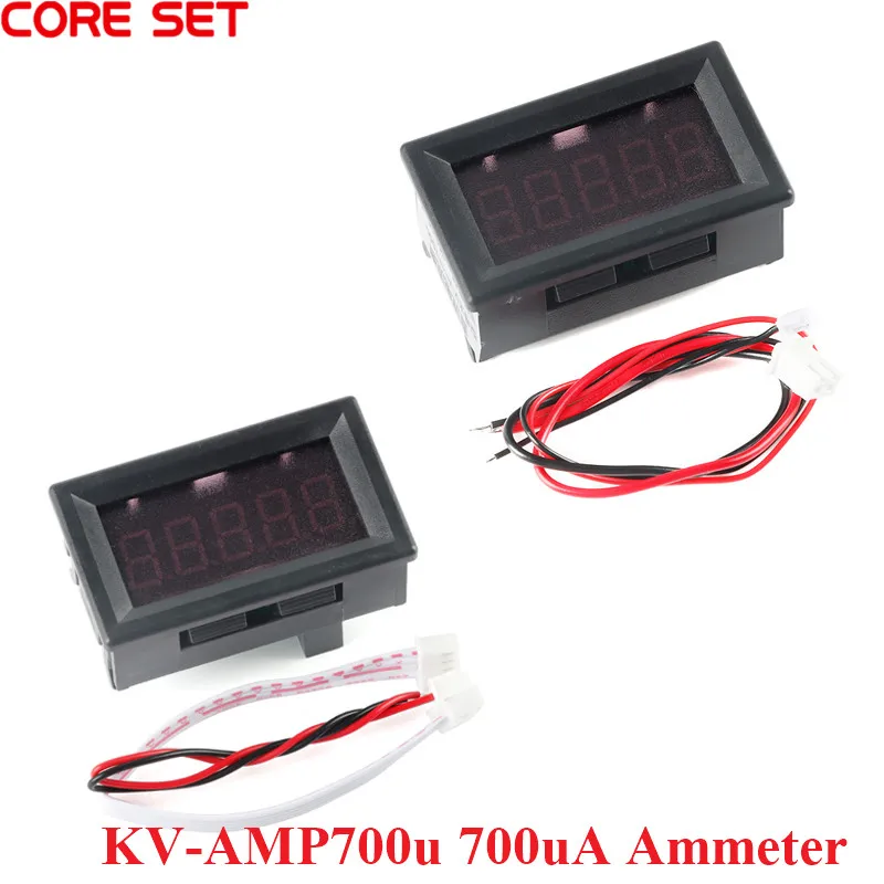 

KV-AMP700u DC Digital Display Module Micro-amp Meter Plus Minus 700uA Serial Port Ammeter Communication Non-isolated Isolated