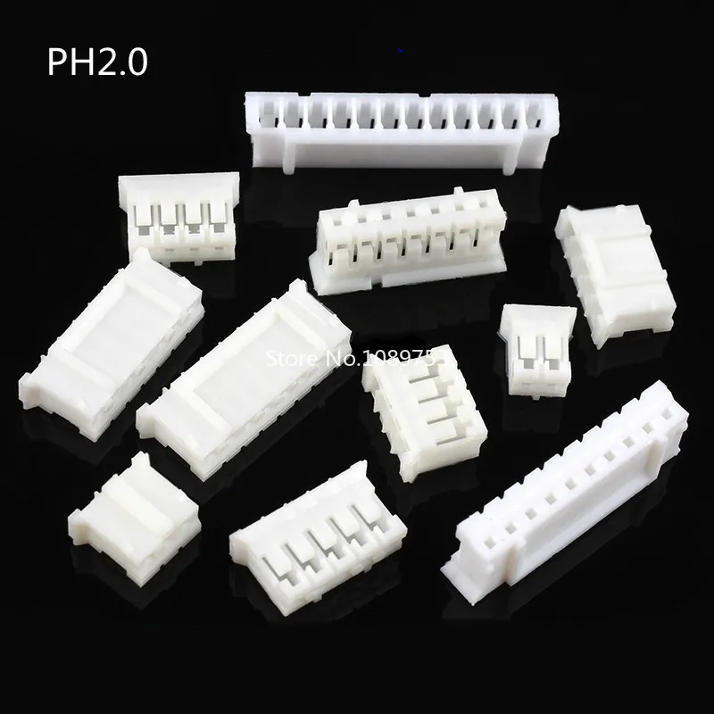 50pcs 1.0mm 1.25mm 1.5mm 2.0mm 2.54mm SH JST PH XH Housing Shell Connector 2/3/4/5/6/7/8/9/10P 1.0 1.25 2.0 2.54 Plastic Plugs