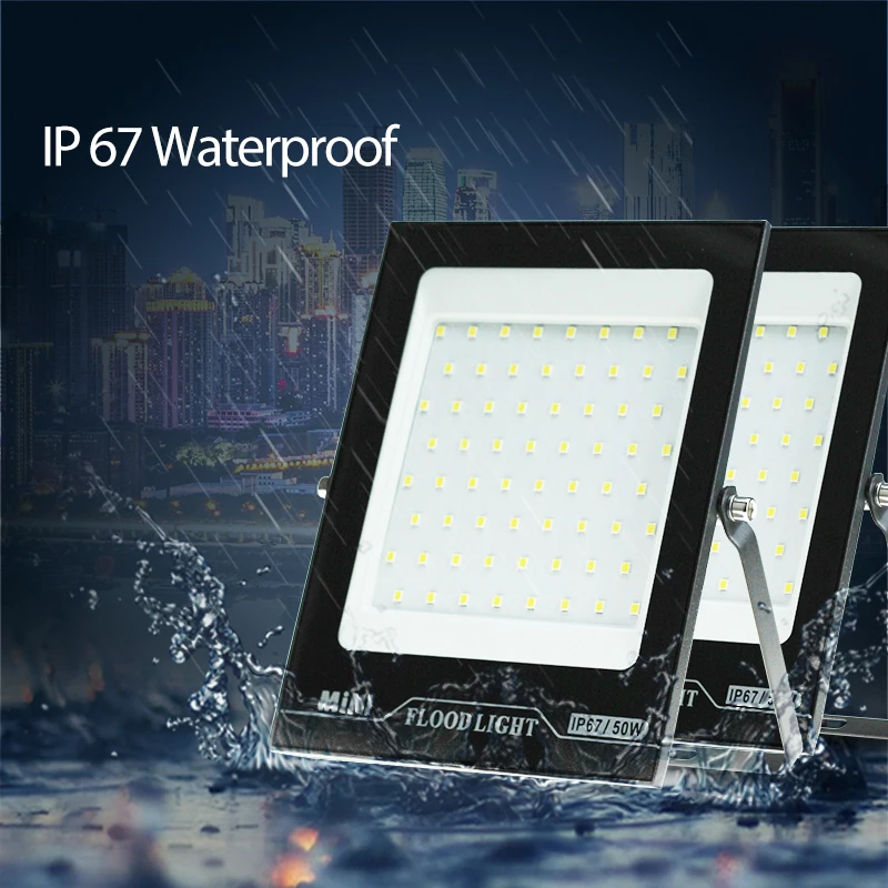 LED Floodlight Outdoor Waterproof IP67 50W AC 220V 230V 240V Spotlight Wall LED Street Lamp Landscape Lighting