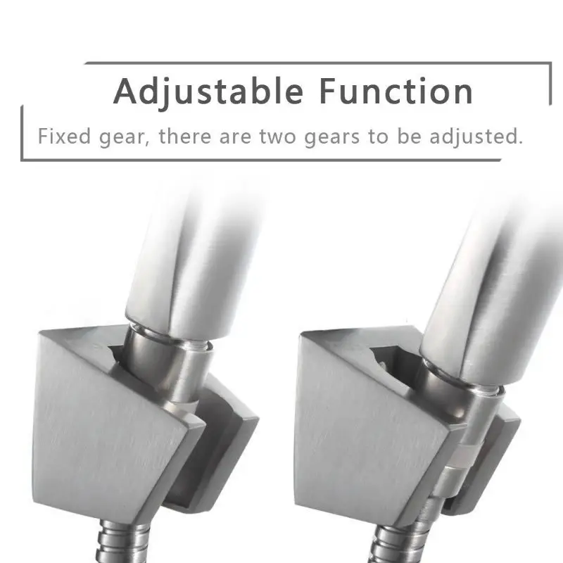 304สแตนเลสที่นั่งหัวฉีด Bracket ห้องน้ำปรับผู้ถือหัวฝักบัวปรับฐานอุปกรณ์เสริม27RB