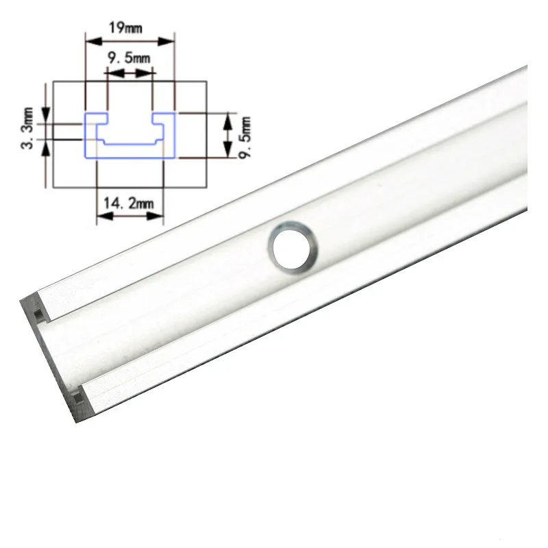 Type 19 Aluminium Alloy T-slot Slide Track T-tracks Miter Track for Woodworking Saw Router Table Workbench Tools Home DIY Tools