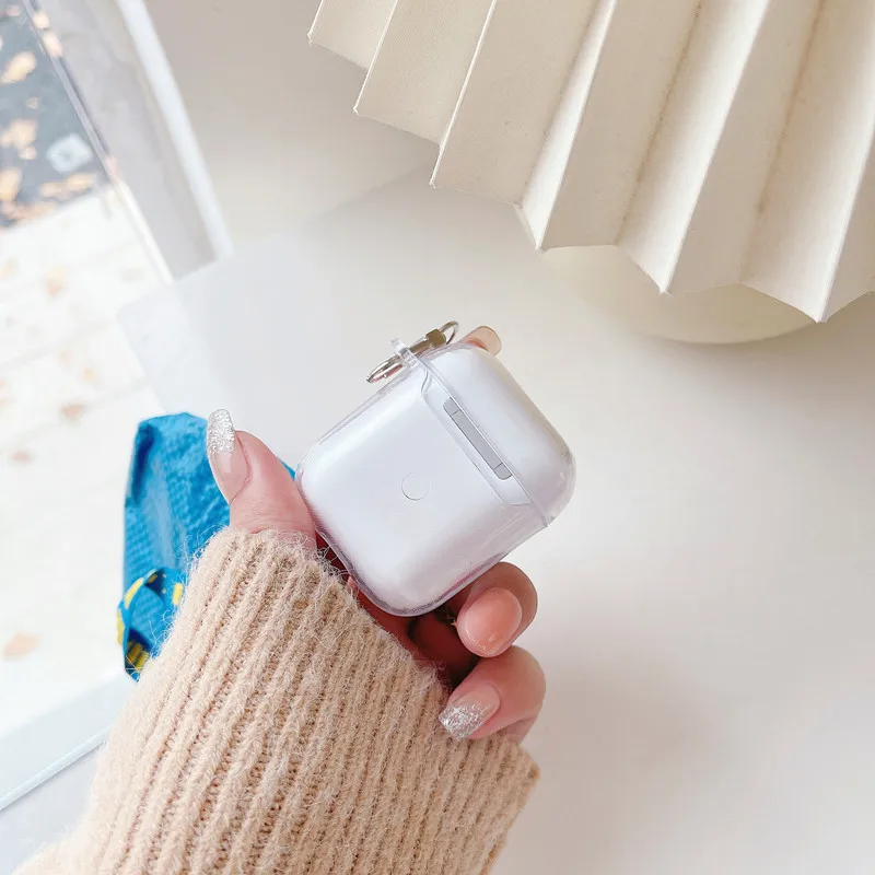 2021 귀여운 투명 마그네틱 무선 이어폰 케이스, 에어팟 3, 에어팟 1 2 프로용 보호 헤드셋 가방, 가방 포함