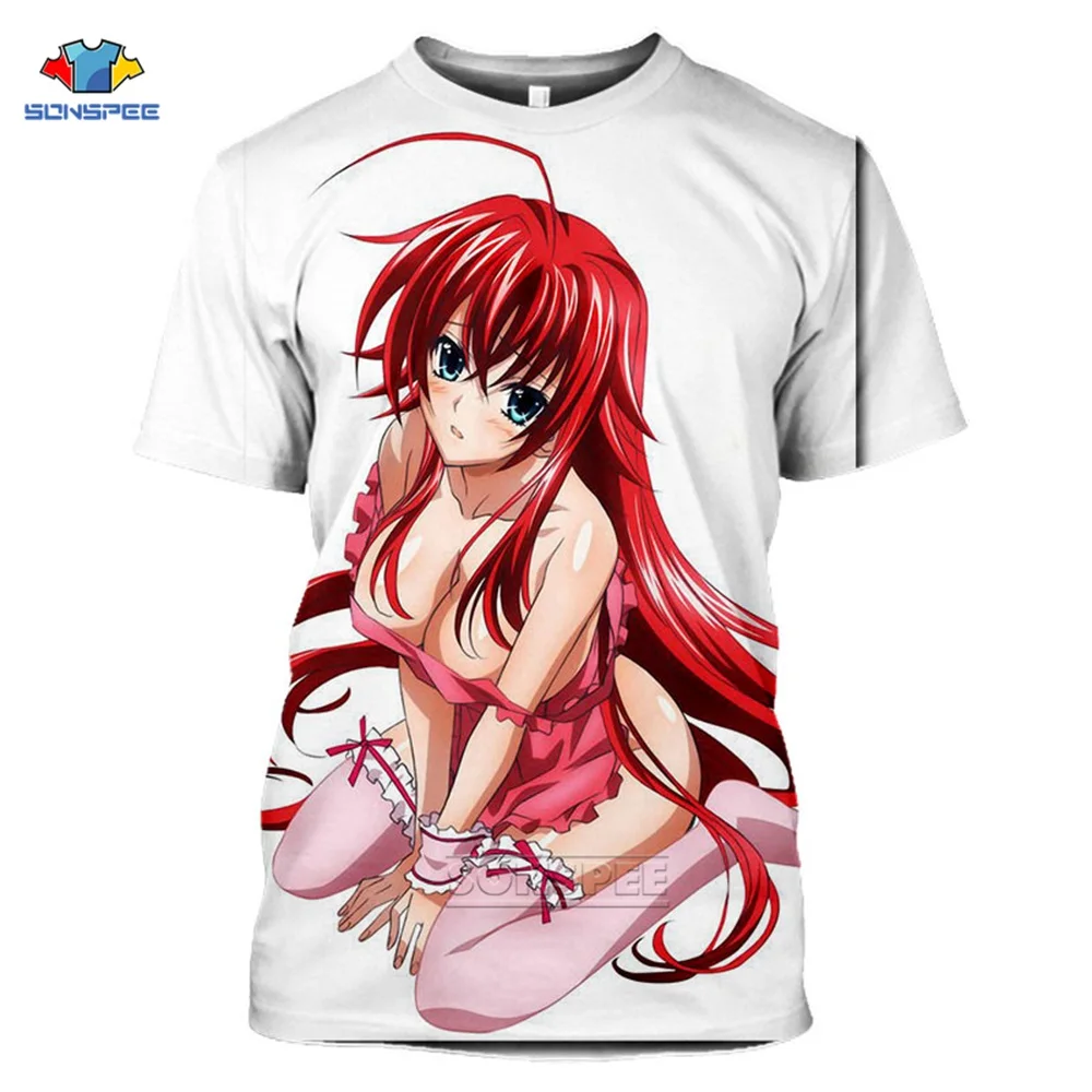 SONSPEE Brand 3d Print Anime High School DxD HERO T-shirt Men Women Cosplay Kawaii Harajuku Tops Funny Shirts T Shirt Homme a1