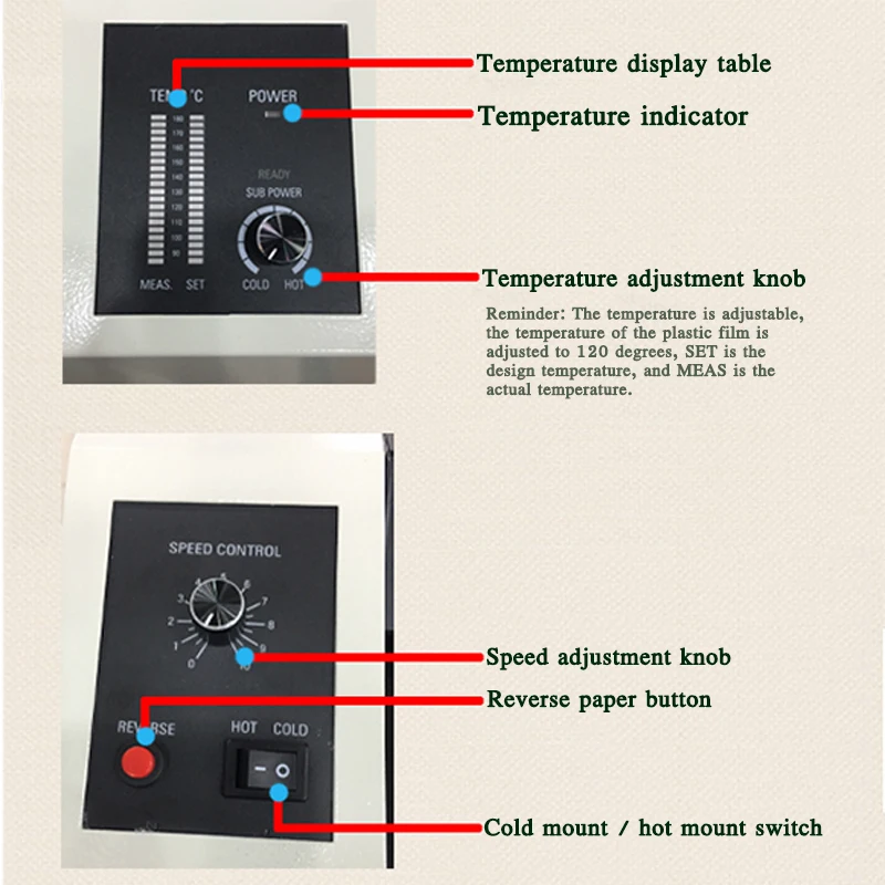 Laminator PD-330T Photo File Gluing Machine Laminator Speed Adjusting Laminating Machine Iron Shell Sealing Machine 220V