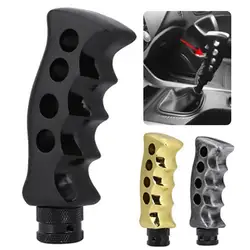 High Quality Aluminum alloy Manual Shift Knob Gear Head Shifter Handl Pistol Grip Adapter easy to install New