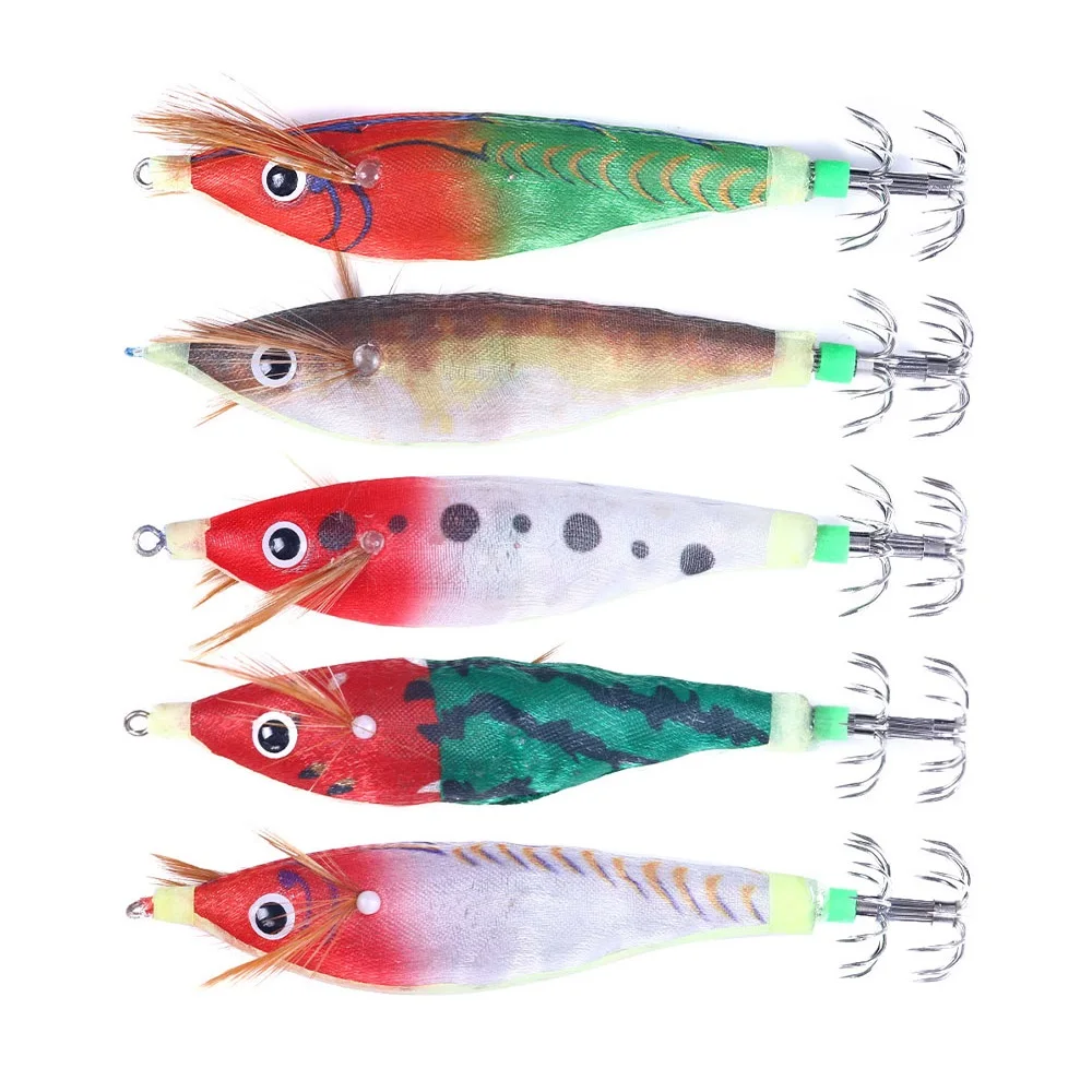 

20PCS Squid Fishing Lure 10cm 10g Electronic Squid Jig Artificial Fishing Lures Octopus Cuttlefish Shrimp Hard Fishing Bait