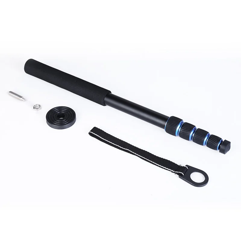 Manbily A-222 165cm Portable Professional DSLR Monopod Walking Stick with M-1 Mini Tripod Stand Base