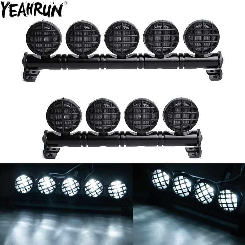 Yeahrun rc auto led dach licht streifen lampe 4,8-6v für rc kriecher trx4 trx6 d90 axial scx10