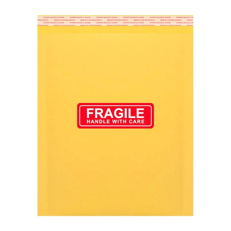 150/500 قطعة من ملصقات التحذير "الهشة" ، يرجى التعامل مع ملصق إشارة الرعاية C90C