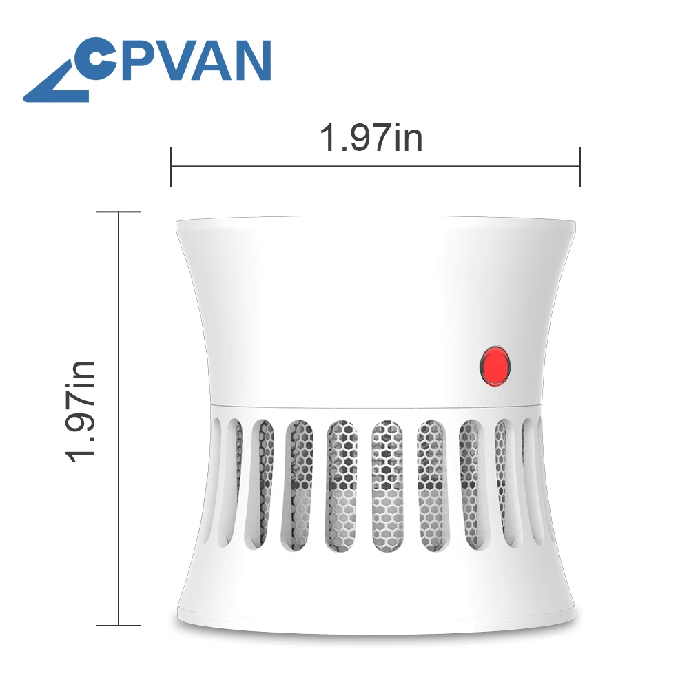 CPVAN Smoke Detector Home Security Fire Alert System 5 Years Battery Life 85db Warning Sound Smoke Alarm Fire Protection