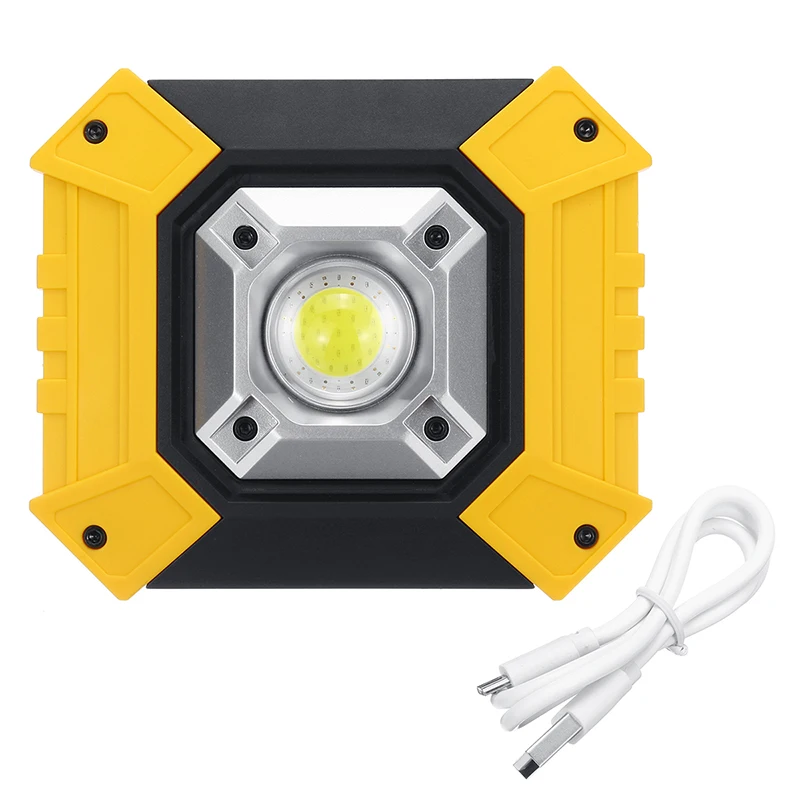 Tragbare COB Led-strahler Arbeit Licht USB Aufladbare 18650 Batterie Outdoor Licht Für Jagd Camping Notfall Taschenlampe