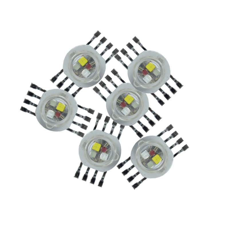 1-50PCS 3W 4W 5W 6W 15W 18W High Power LED RGB RGBW RGBWY RGBWYV 4pin 6pin 8pin 10pin 12pin Colorful LED Stage lights Source